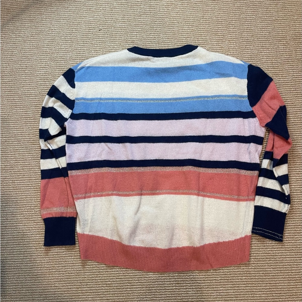 360 Cashmere Multicolor Striped Sweater - Picture 9 of 11